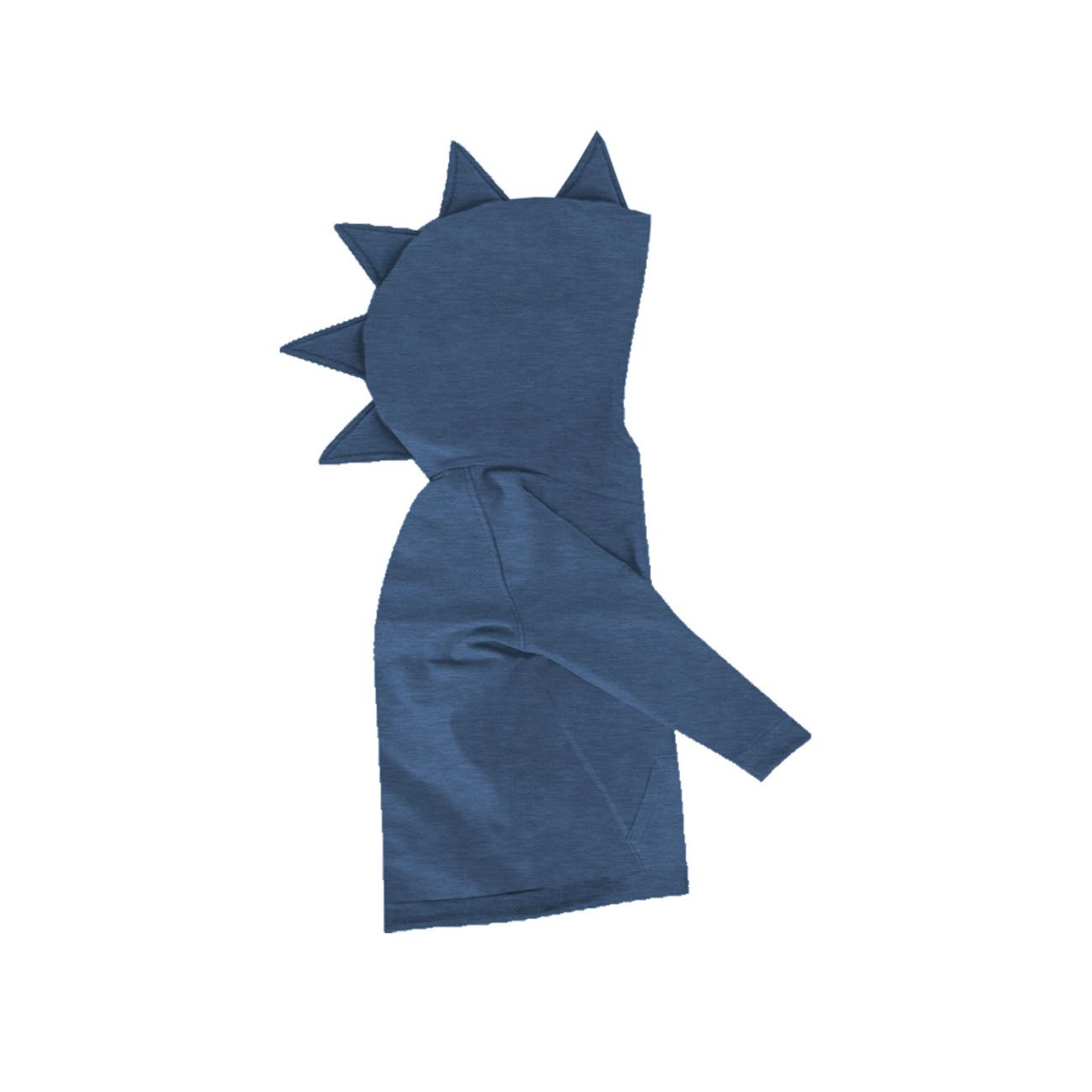 KID'S HOODIE DINO (PARIS) - MELANGE POWDER BLUE - sewing set