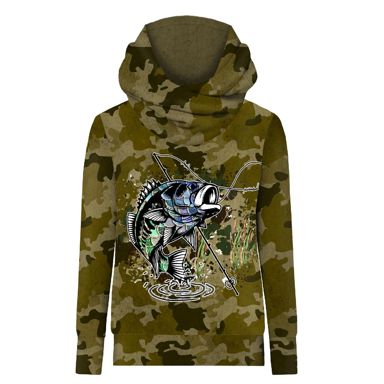 HYDROPHOBIC HOODIE UNISEX - FISHING TIME - sewing set