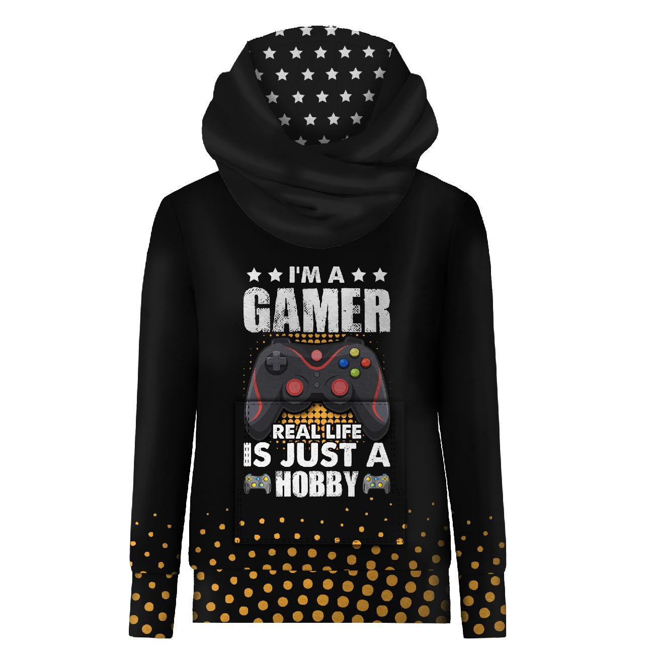 HYDROPHOBIC HOODIE UNISEX - GAMER - sewing set