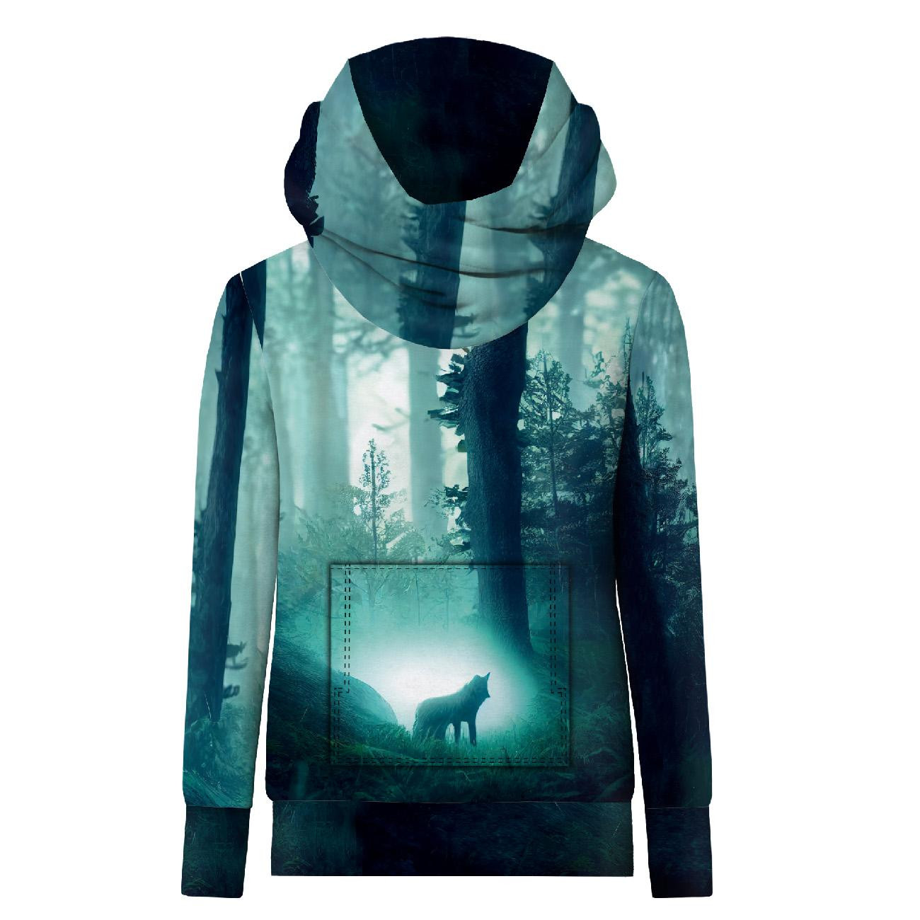 HYDROPHOBIC HOODIE UNISEX - MISTY WOLF - sewing set