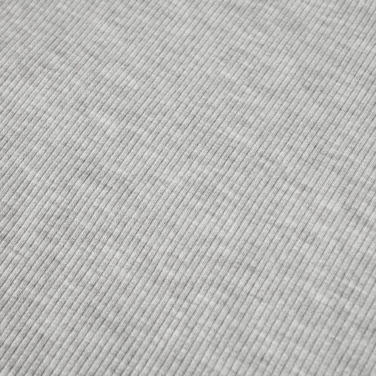 D-20 MELANGE LIGHT GRAY - Ribbed knit fabric
