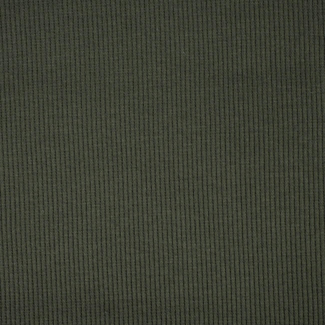 D-50 DARK OLIVE - Ribbed knit fabric