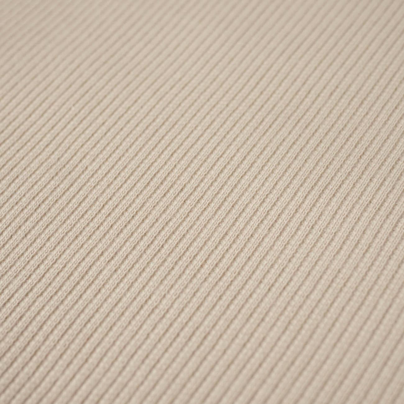 D-55 LIGHT BEIGE - Ribbed knit fabric