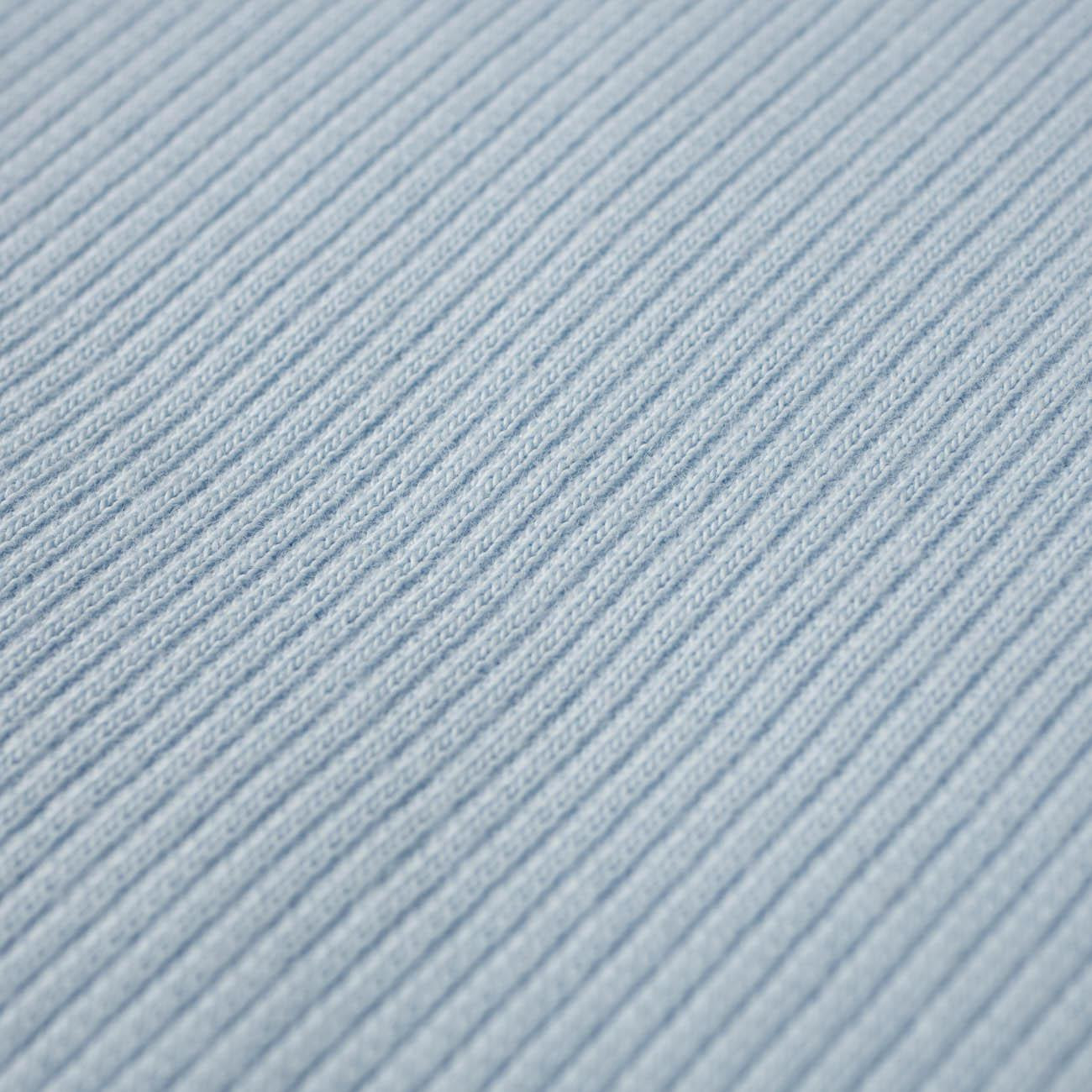 D-75 LIGHT BLUE - Ribbed knit fabric