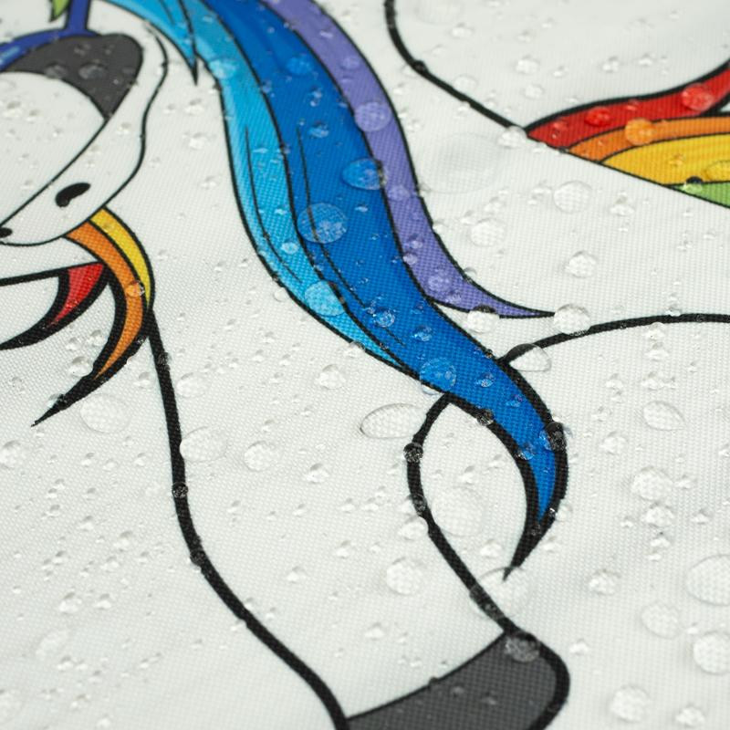 DABBING UNICORN - panel Waterproof woven fabric