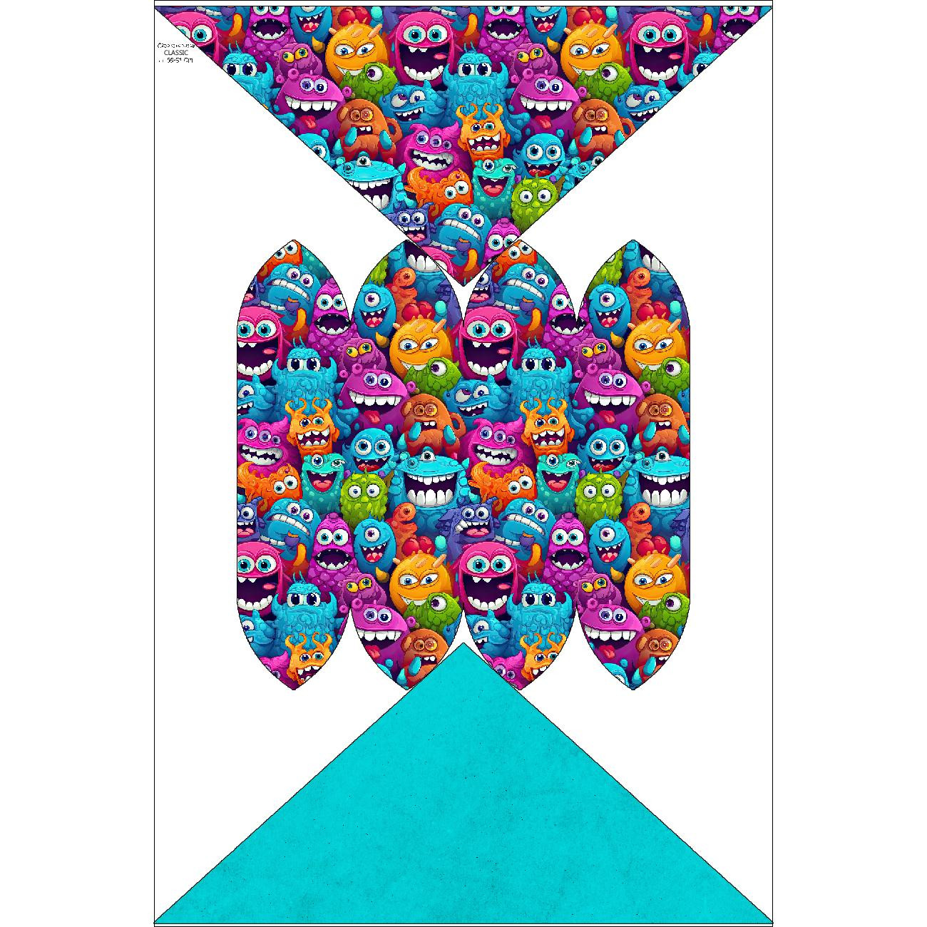 KID'S CAP AND SCARF (CLASSIC) - CRAZY MONSTERS PAT. 3 - sewing set