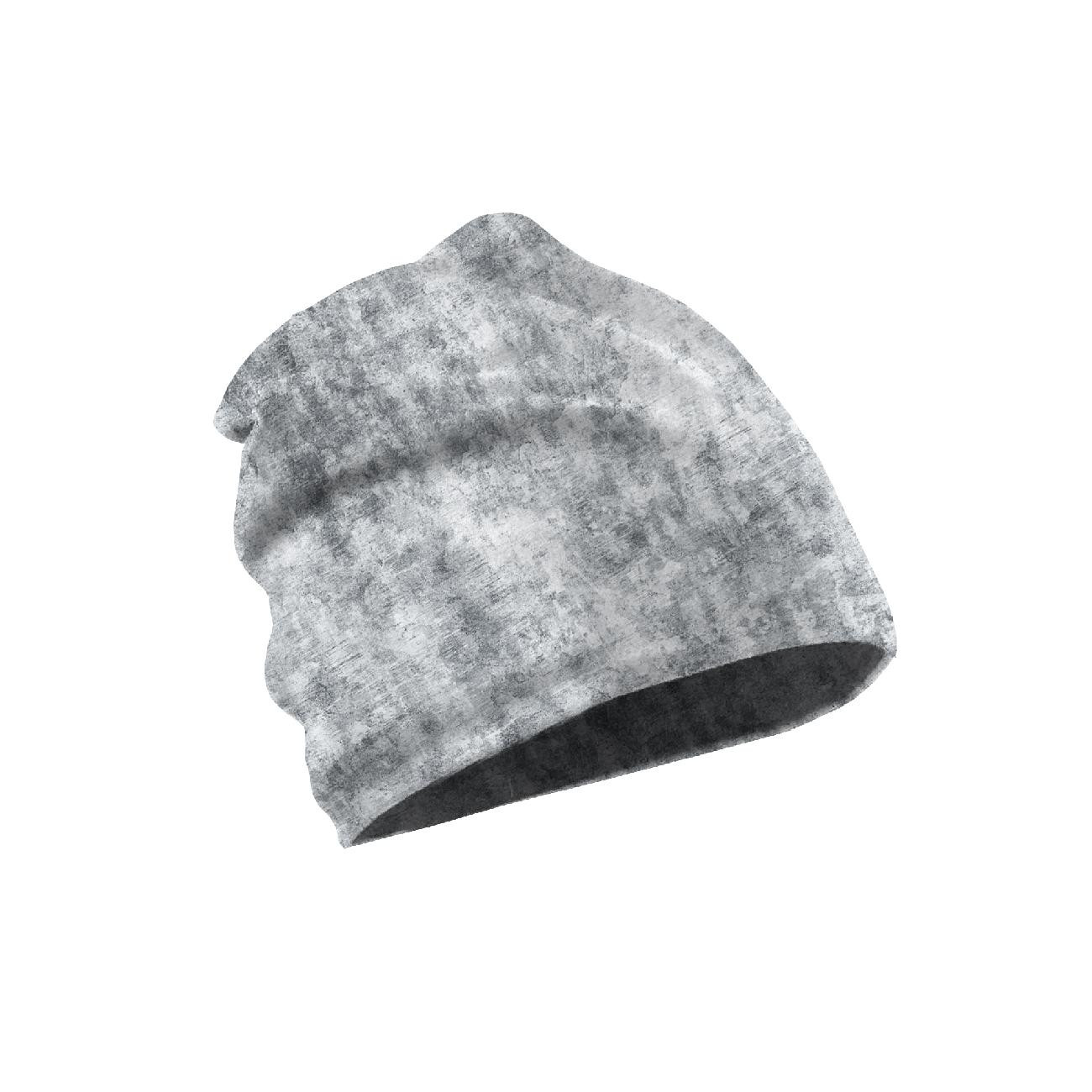 KID'S CAP AND SCARF (CLASSIC) - GRUNGE (light grey) - sewing set