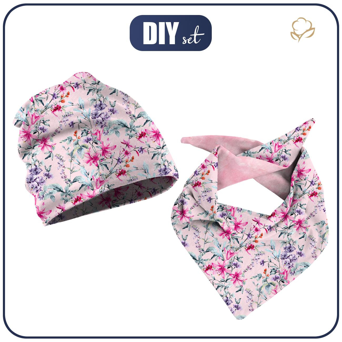 KID'S CAP AND SCARF (CLASSIC) - SPRING MEADOW pat. 4 - sewing set