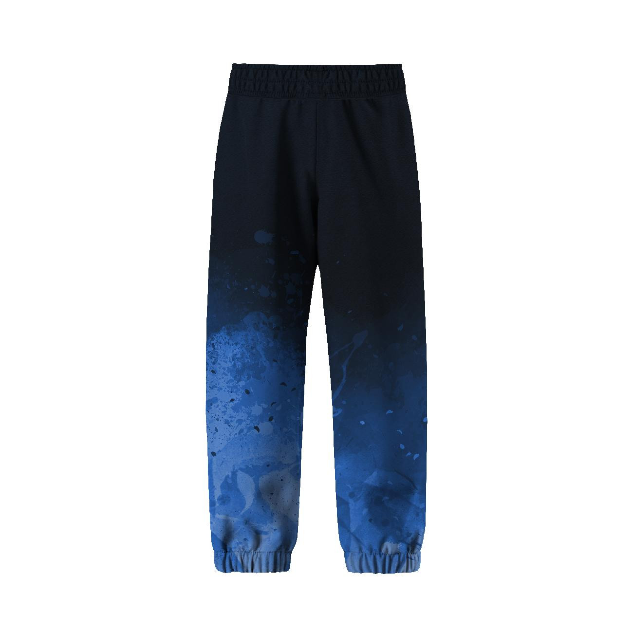 CHILDREN'S SOFTSHELL TROUSERS (YETI) - SPECKS (classic blue) / black - sewing set