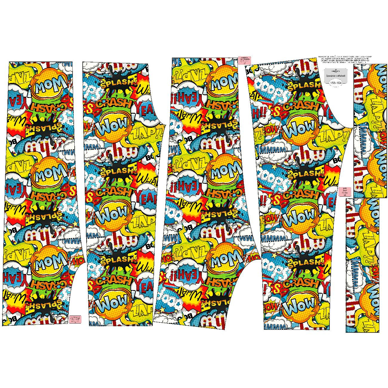 CHILDREN'S SOFTSHELL TROUSERS (YETI) - COMIC BOOK