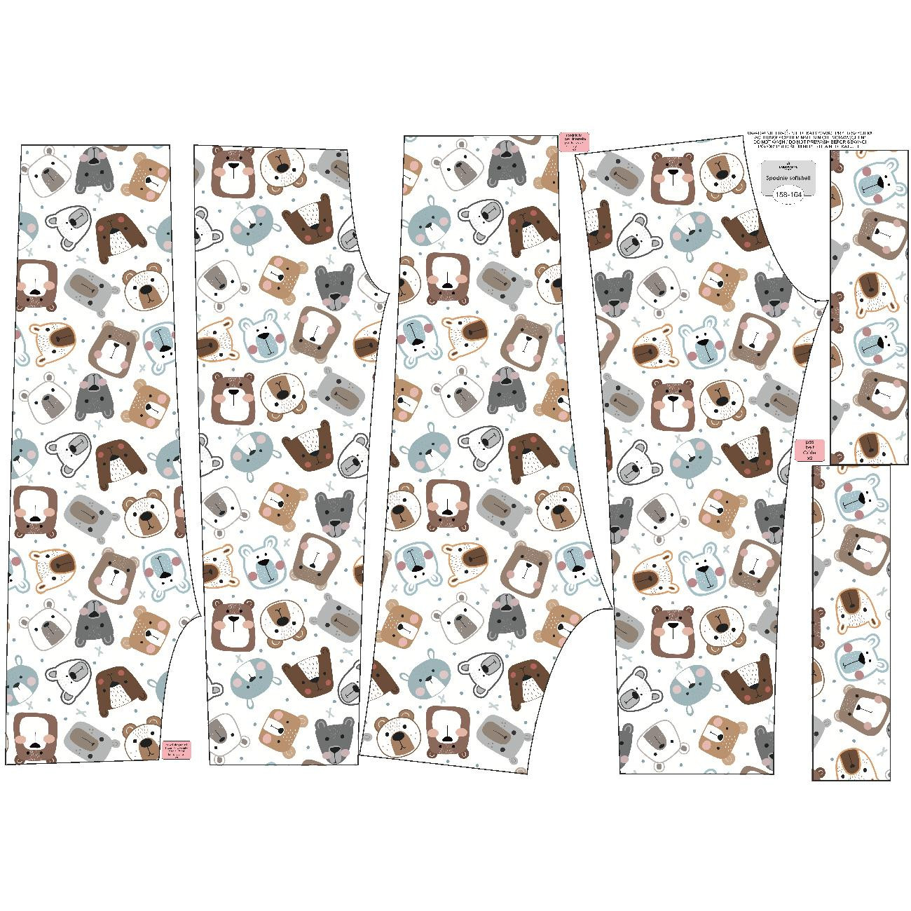 CHILDREN'S SOFTSHELL TROUSERS (YETI) - BEARS (CITY BEARS)