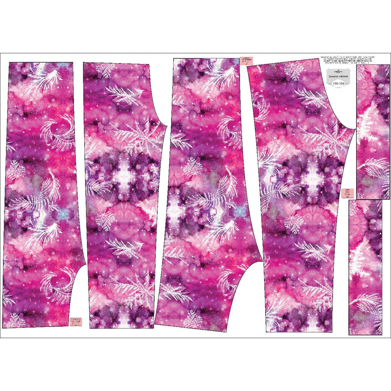 CHILDREN'S SOFTSHELL TROUSERS (YETI) - WINTER GALAXY PAT. 1 - sewing set