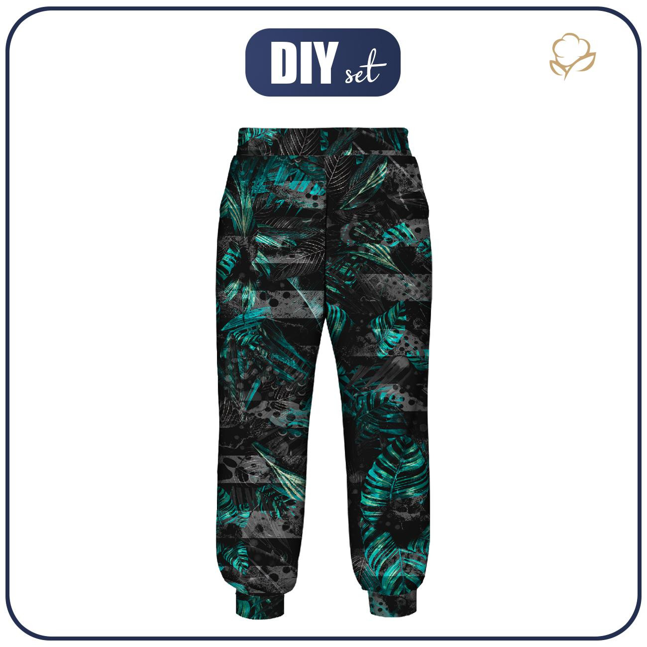 KID'S JOGGERS (ROBIN) - JUNGLE ZEBRA - sewing set