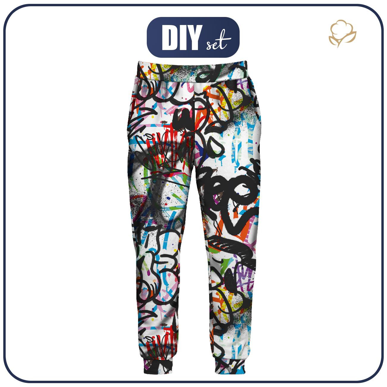 MEN'S JOGGERS (GREG) - STREET ART pat. 4 - sewing set