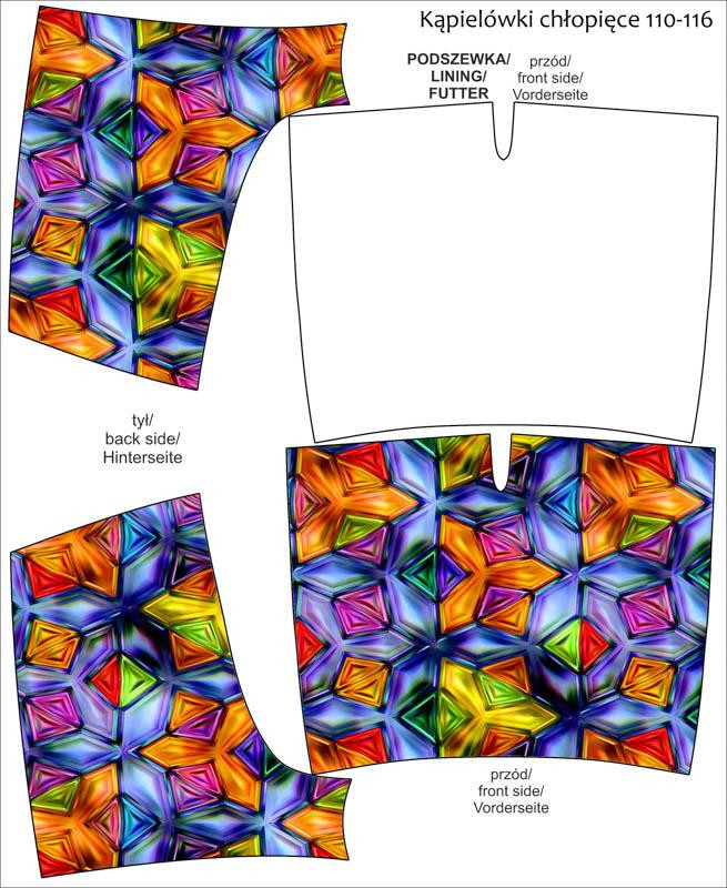 Boy's swim trunks - KALEIDOSCOPE - sewing set