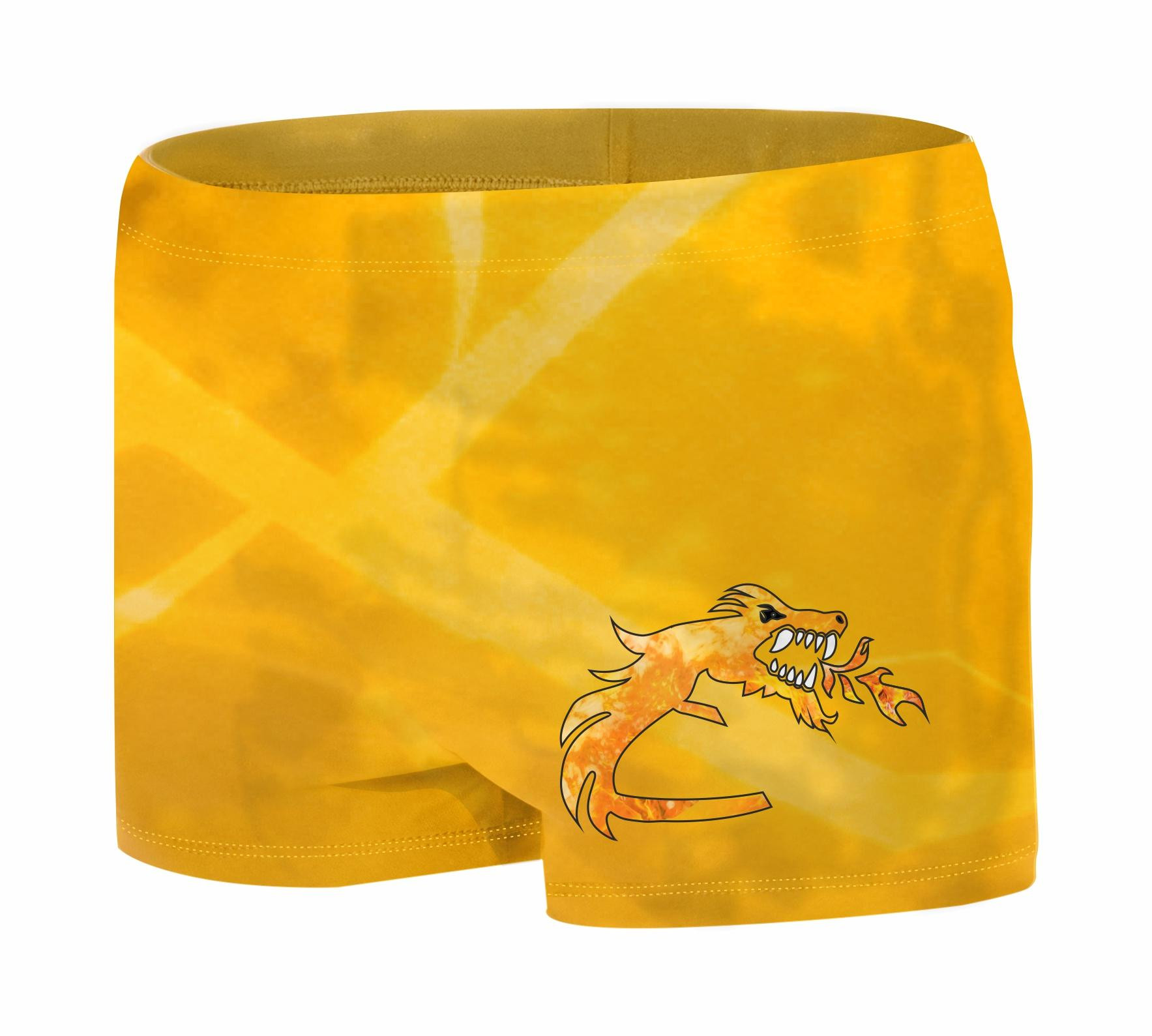 Boy's swim trunks - GOLD NINJA - sewing set