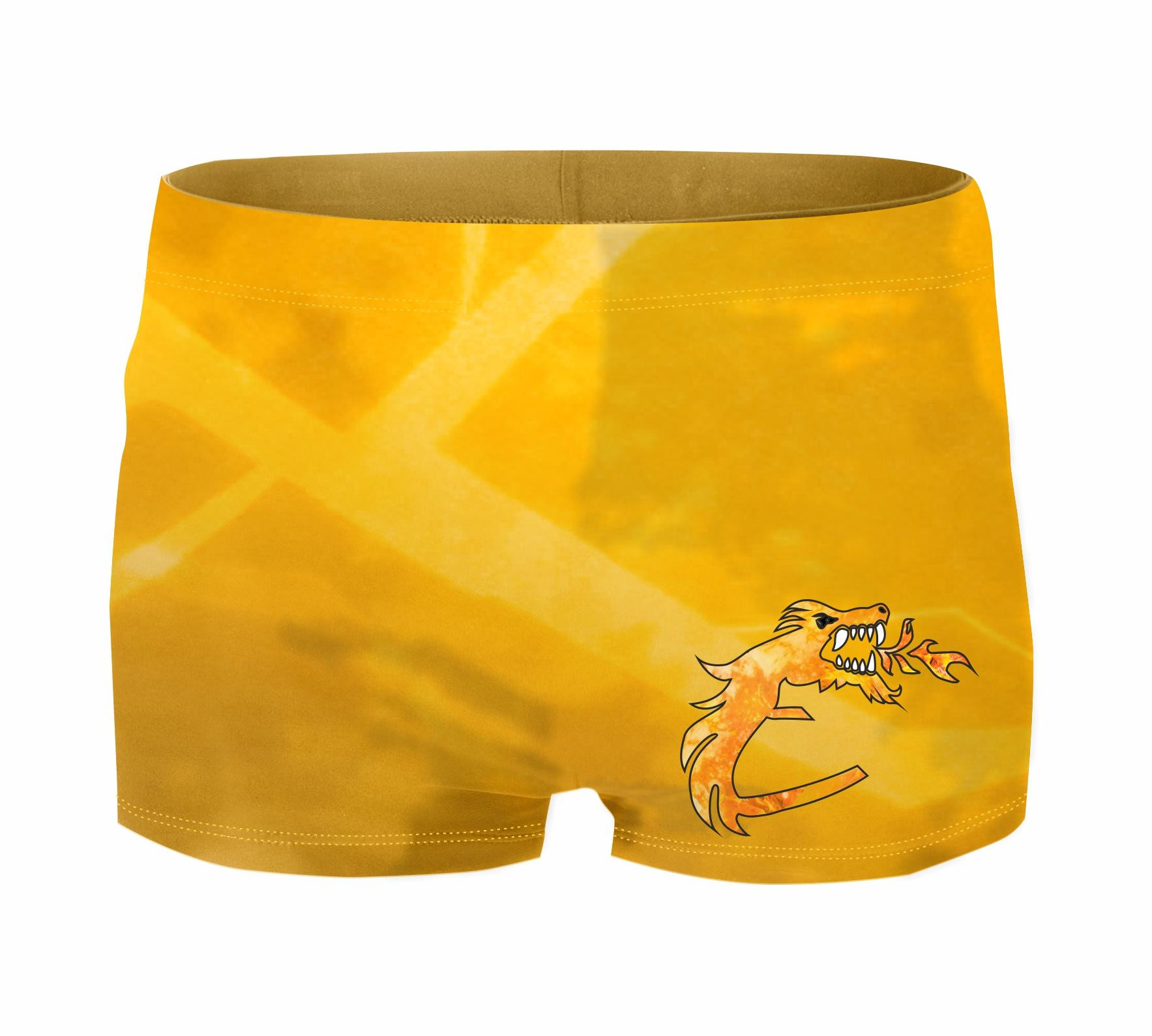 Boy's swim trunks - GOLD NINJA - sewing set