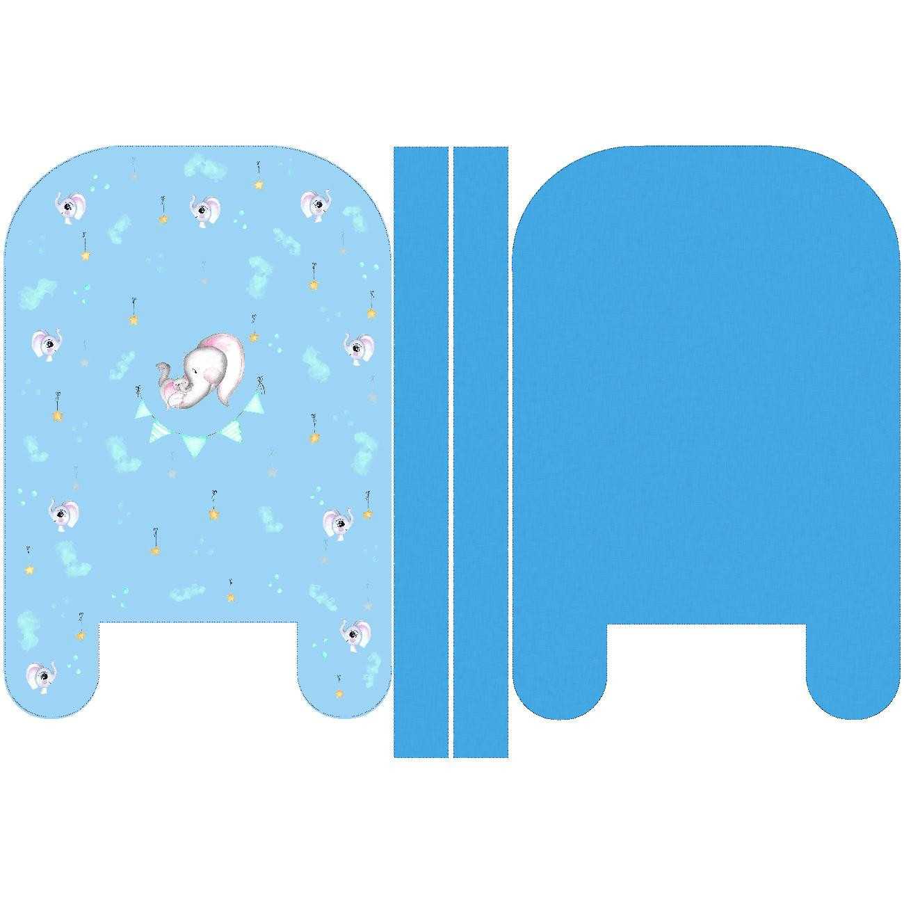 BABY NEST - ELEPHANT / blue - sewing set