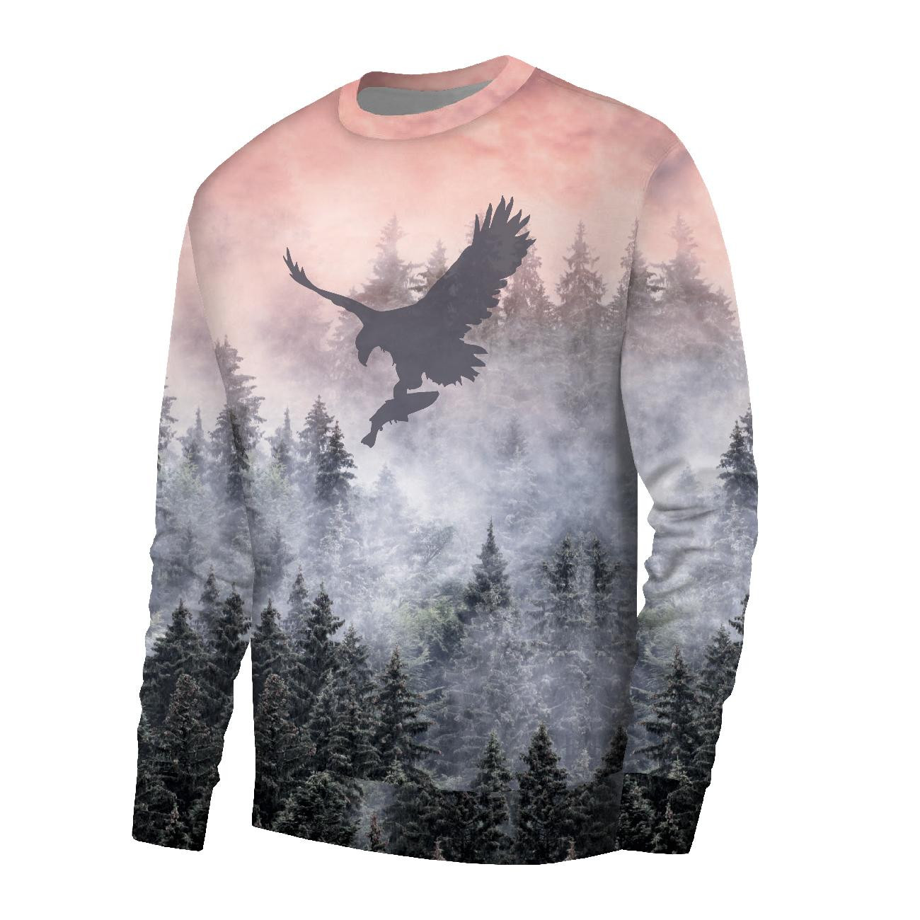 MEN’S SWEATSHIRT (OREGON) BASIC - EAGLE AND MOUNTAINS - sewing set