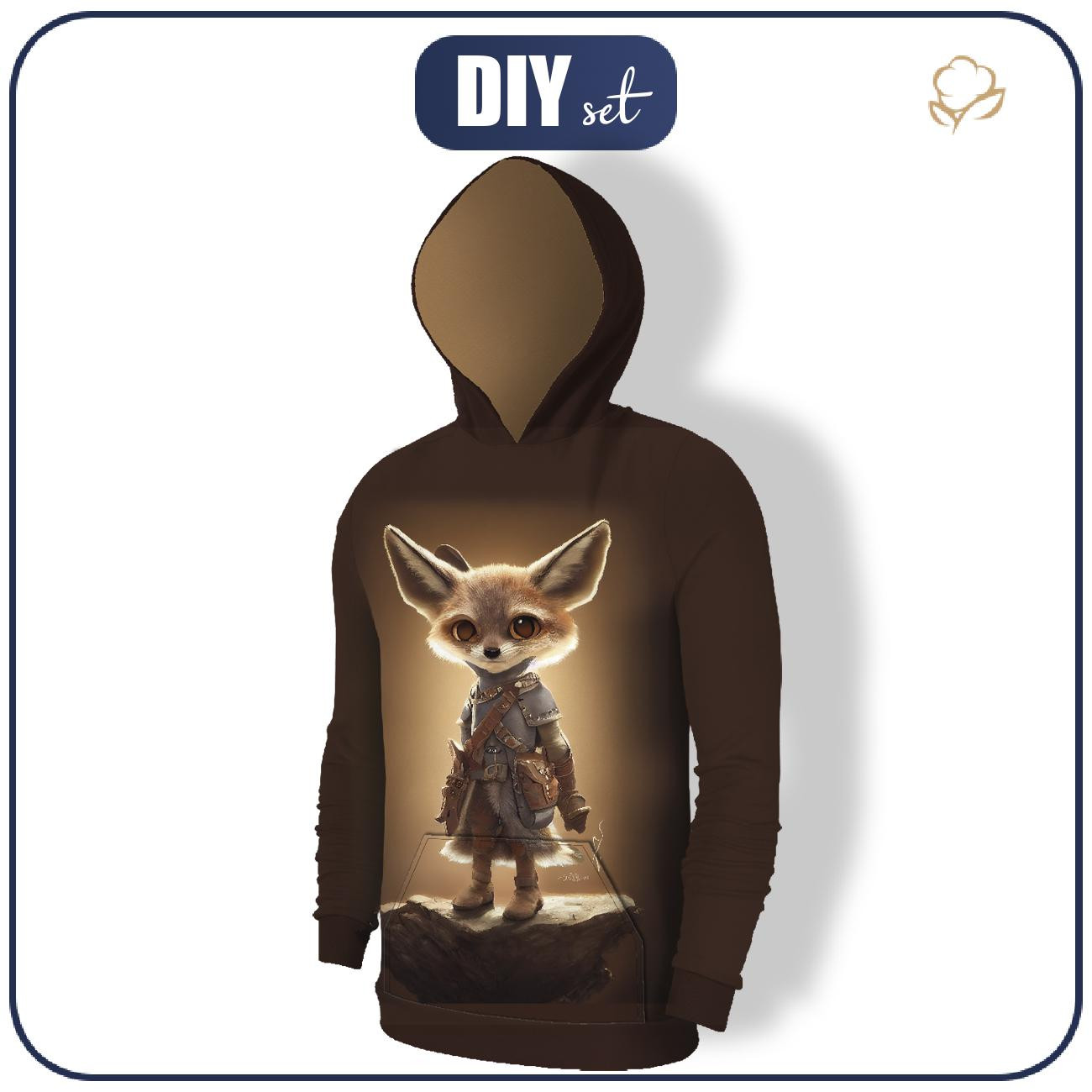 MEN’S HOODIE (COLORADO) - FOX TRAVELLER - sewing set