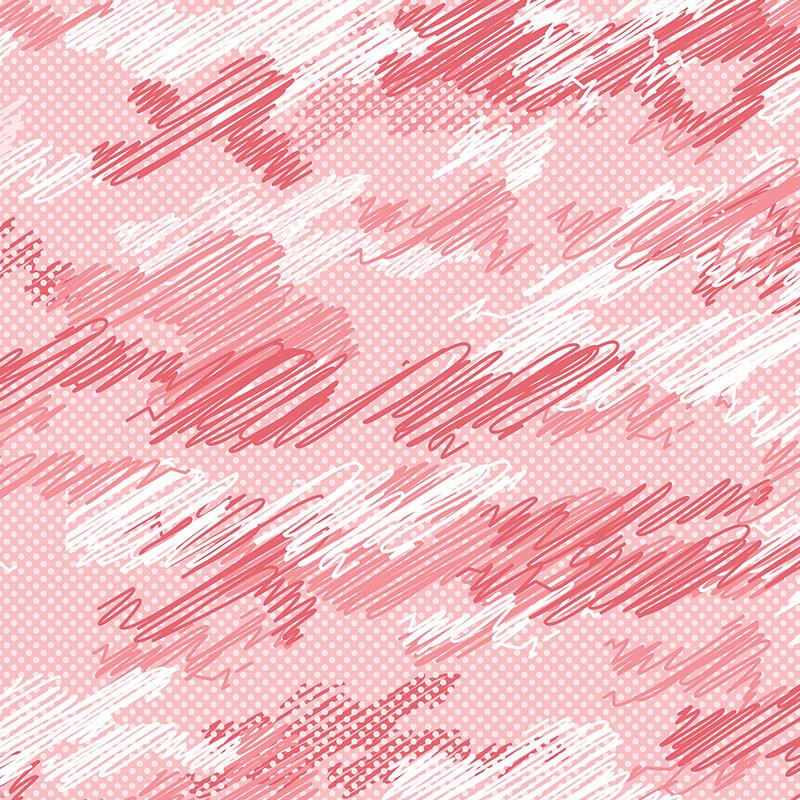 CAMOUFLAGE - scribble / red