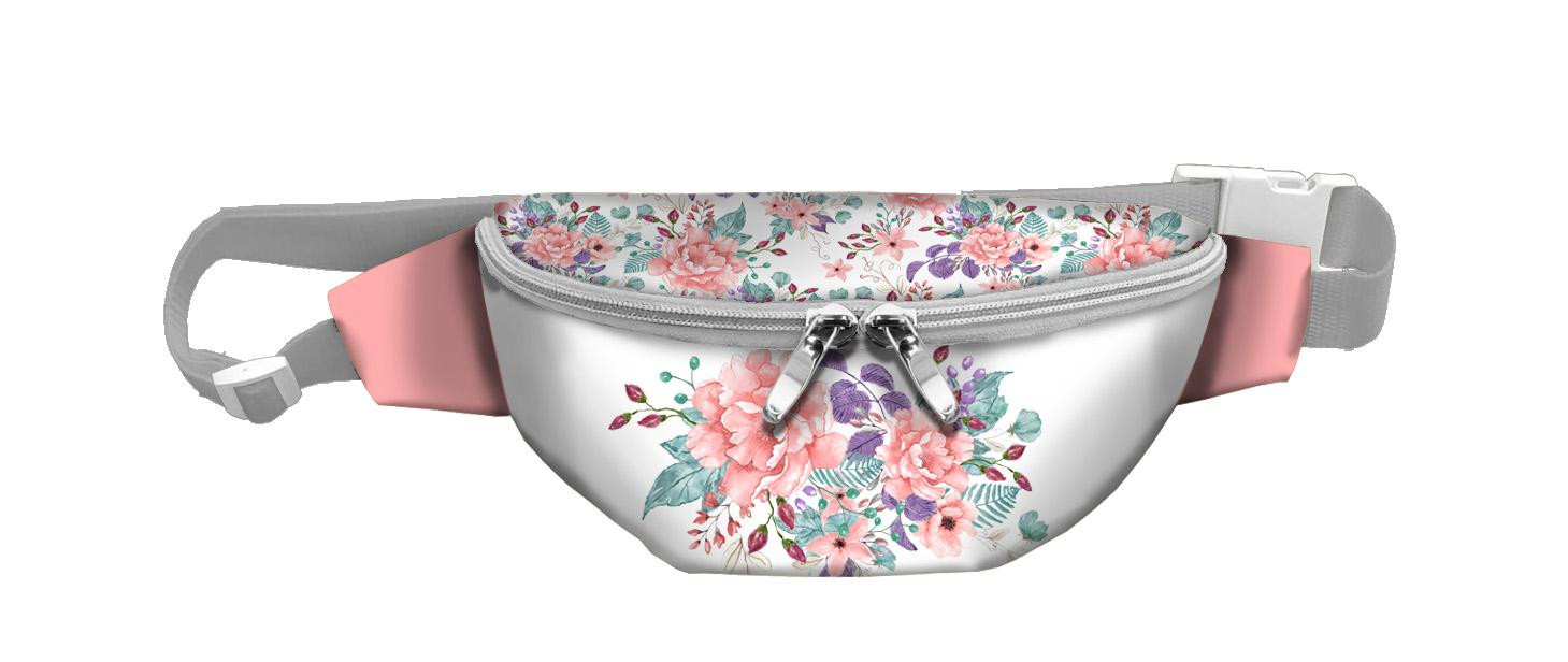 HIP BAG - WILD ROSE FLOWERS PAT. 1 (BLOOMING MEADOW) / Choice of sizes