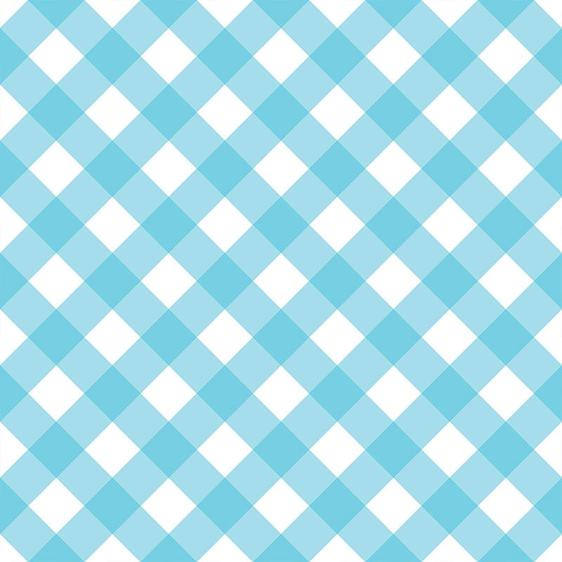 OKTOBERFEST CHECK / turquoise - Cotton woven fabric