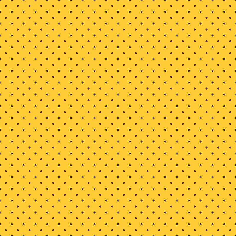 OKTOBERFEST DOTTIES / yellow - single jersey with elastane TE210