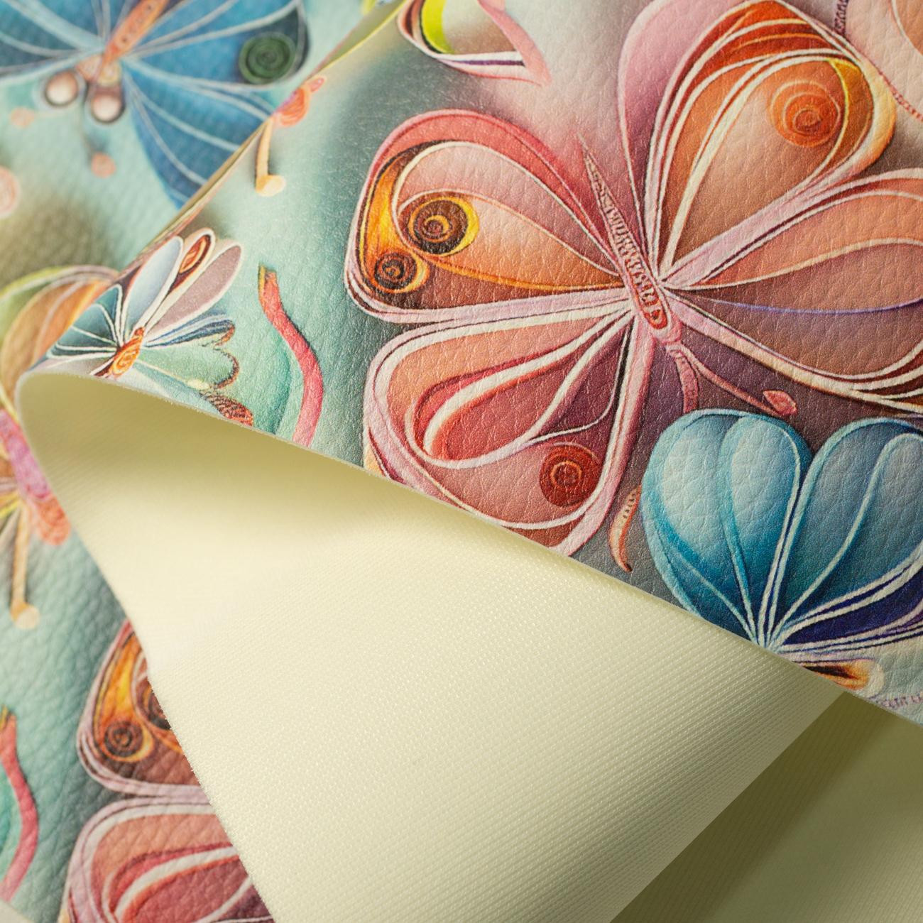 PAPER BUTTERFLIES - thick pressed leatherette