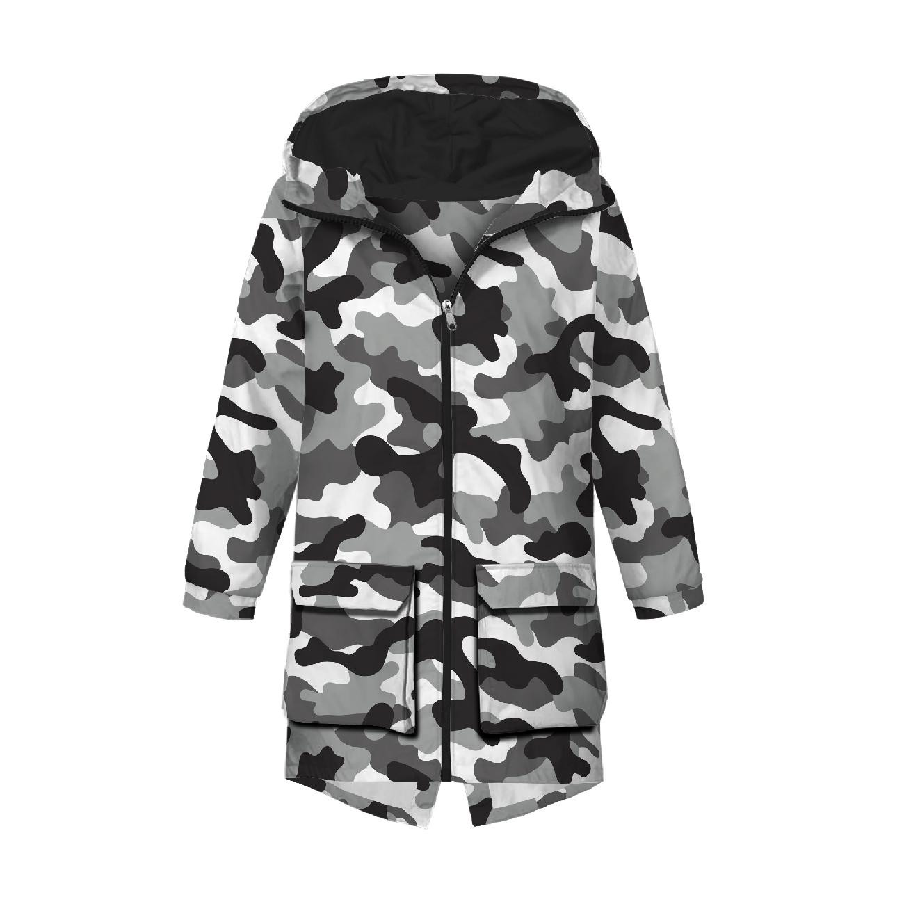 MEN'S PARKA (TOM) - CAMOUFLAGE GREY - sewing set