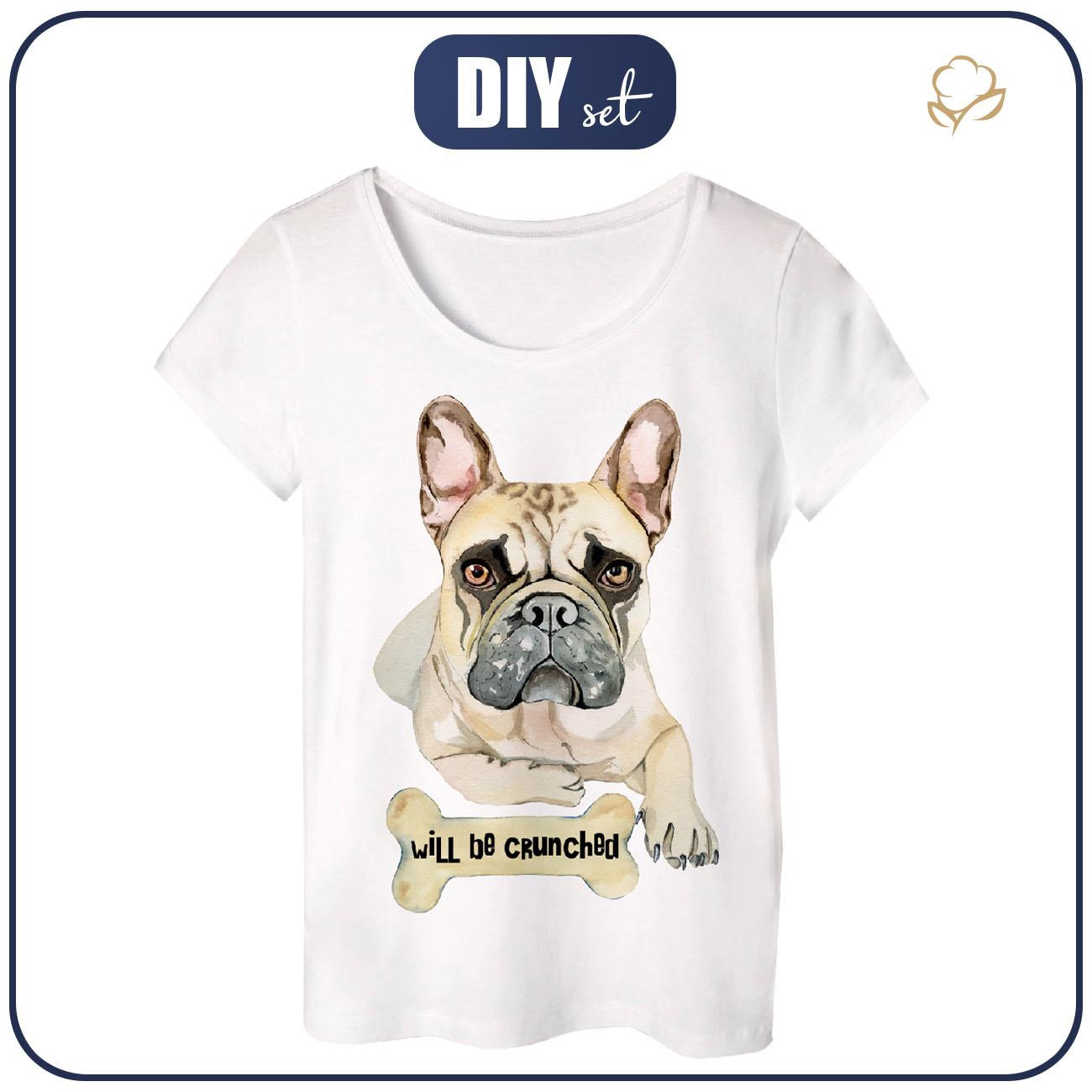 PAJAMAS-T-SHIRT "LINDA" -  BULLDOG - sewing set