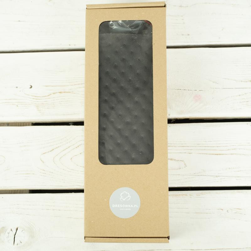 YOGI pencil case - DARK GREY / dotted velour