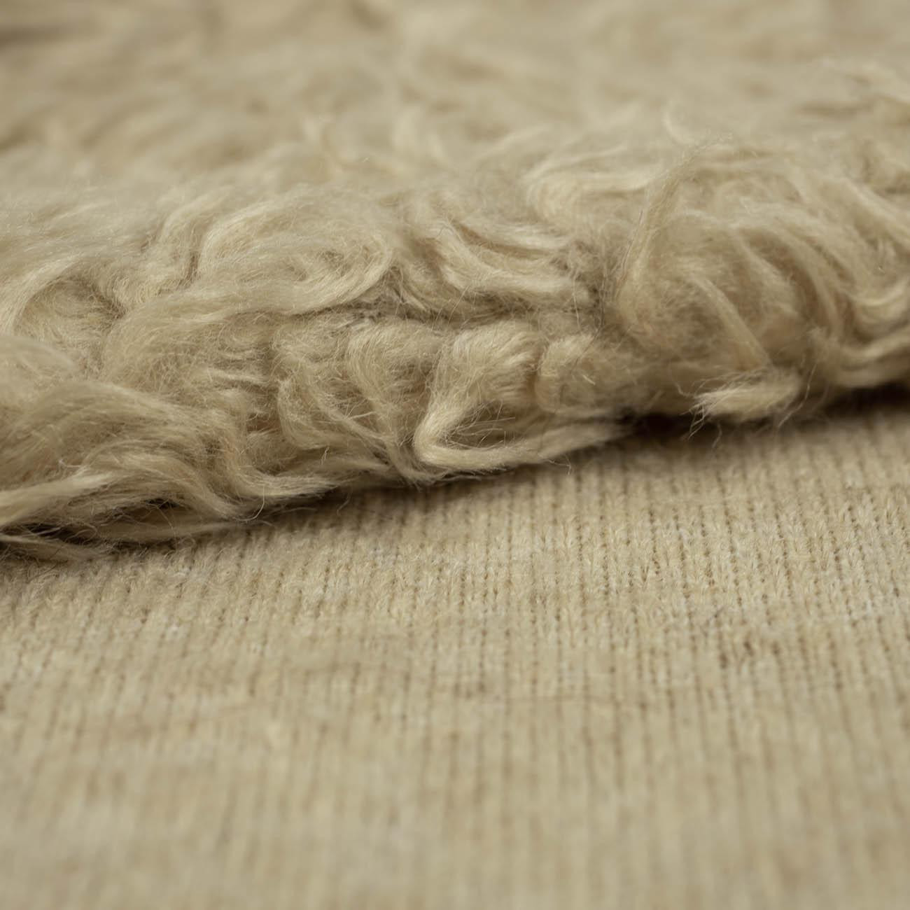 Sand - “Curly hair” - Sherpa fleece 