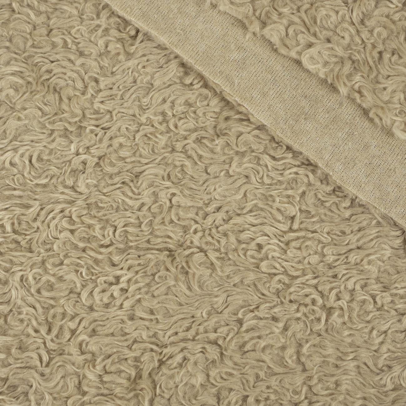 Sand - “Curly hair” - Sherpa fleece 