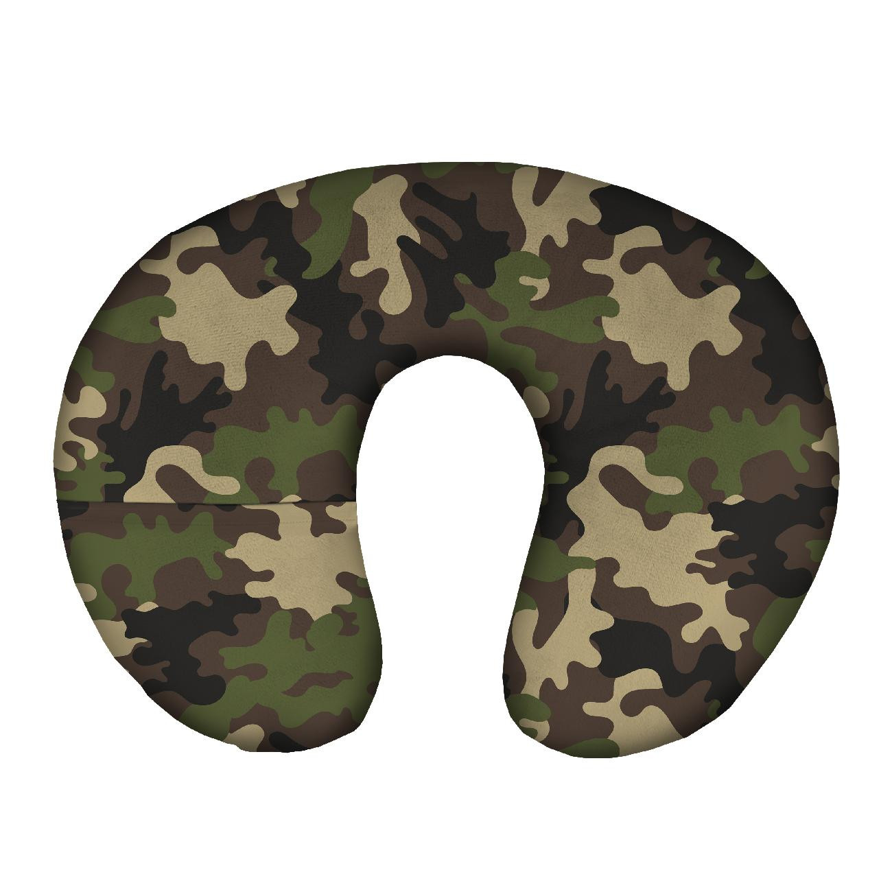 NECK PILLOW - CAMOUFLAGE OLIVE - sewing set