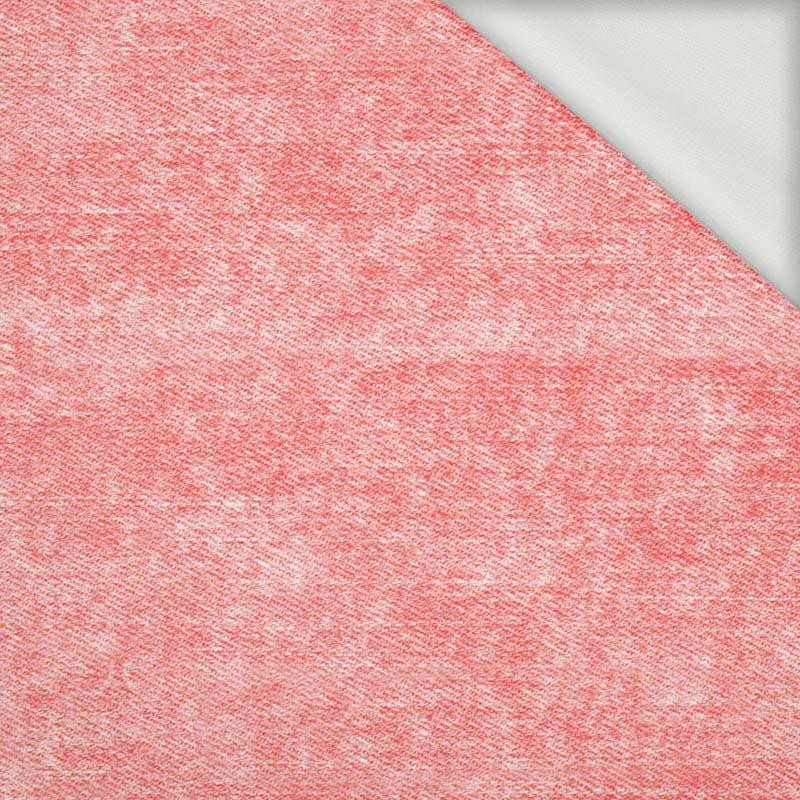 VINTAGE LOOK JEANS (red) - looped knit fabric