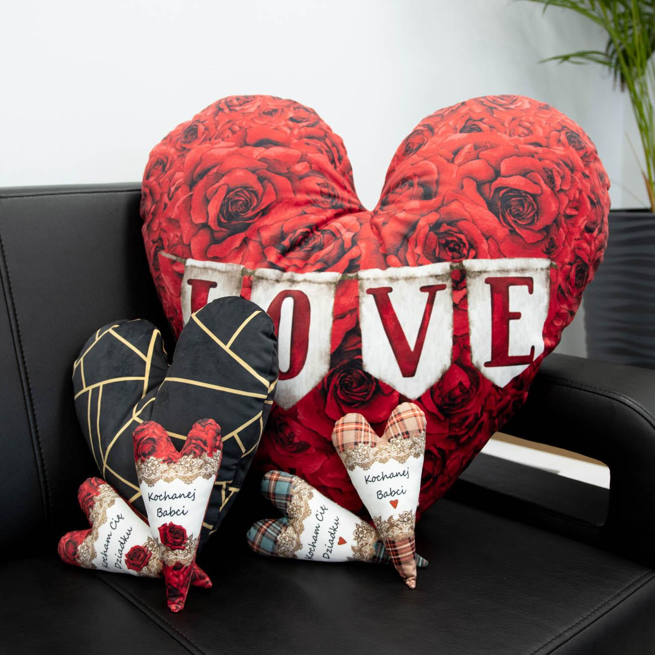 DECORATIVE HEARTS - FLOWER BOUQUET  pat. 6 (gold) EN