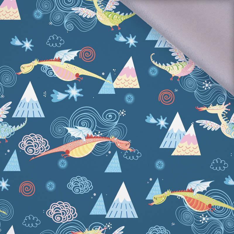 DRAGONS / Sea blue - softshell