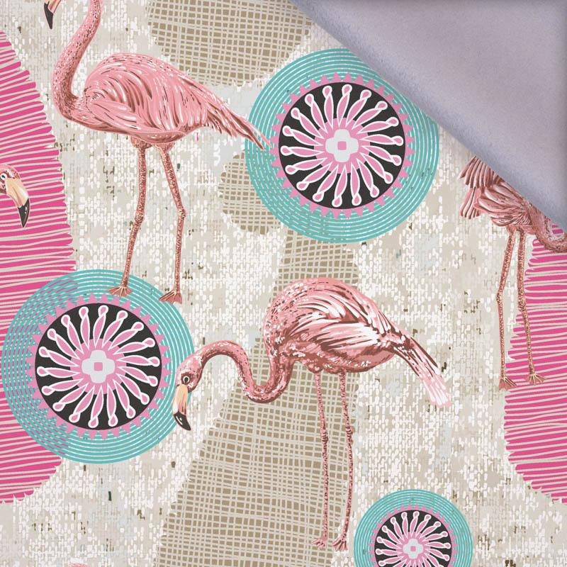 FLAMINGOS AND ROSETTES - softshell