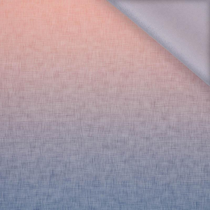 OMBRE / ACID WASH - blue (peach) - panel,  softshell