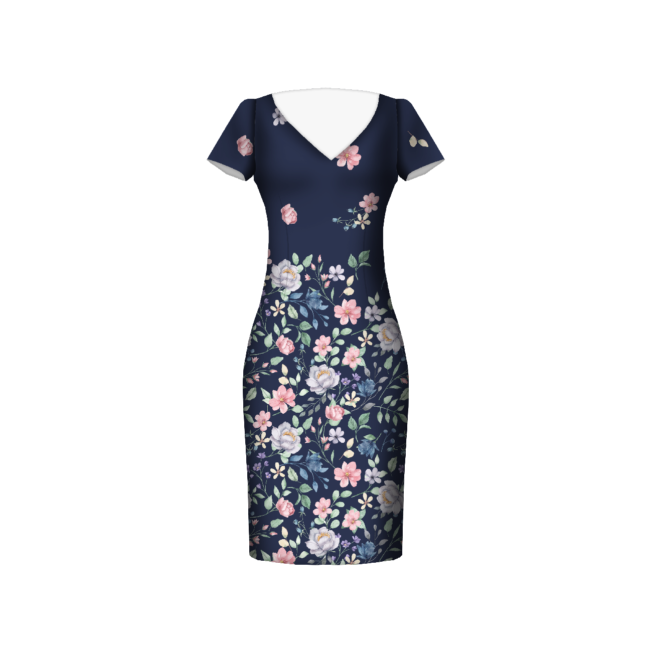 SUMMER FOLK wz. 5 - dress panel Satin