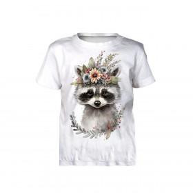 KID’S T-SHIRT (128/134) - BABY RACCOON - sewing set 