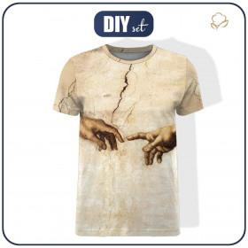 MEN’S T-SHIRT M - THE CREATION OF ADAM (Michelangelo) - sewing set 