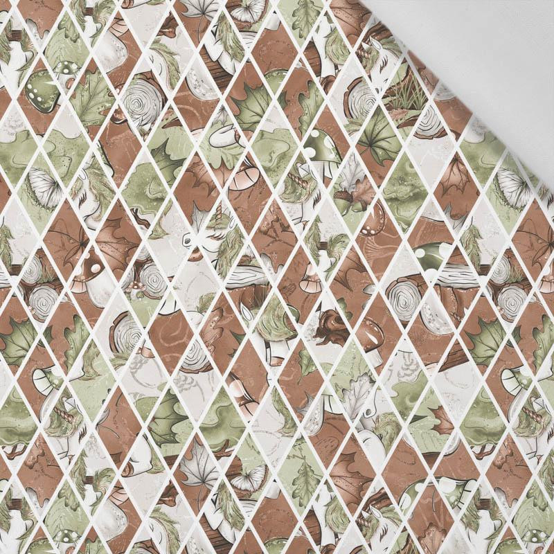 FOREST DIAMONDS pat. 1  - Cotton woven fabric