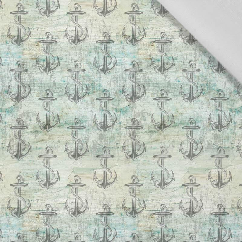 ANCHORS pat. 1 (SEA ABYSS)  - Cotton woven fabric