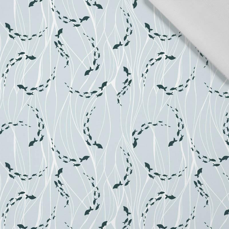 SHOAL / seaweed (BLUE PLANET) - Cotton woven fabric