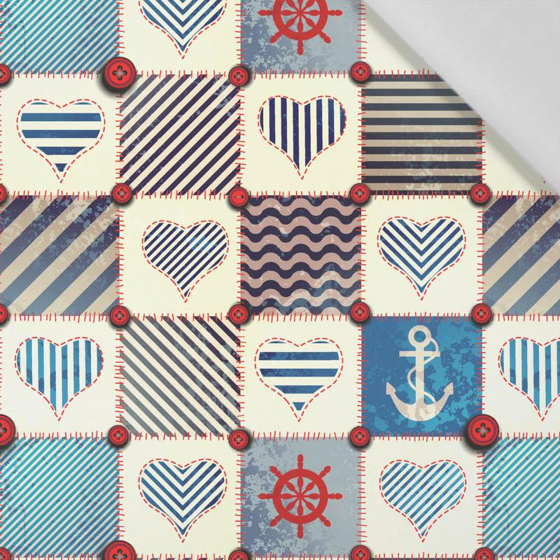MARINE CHESSBOARD - Cotton woven fabric