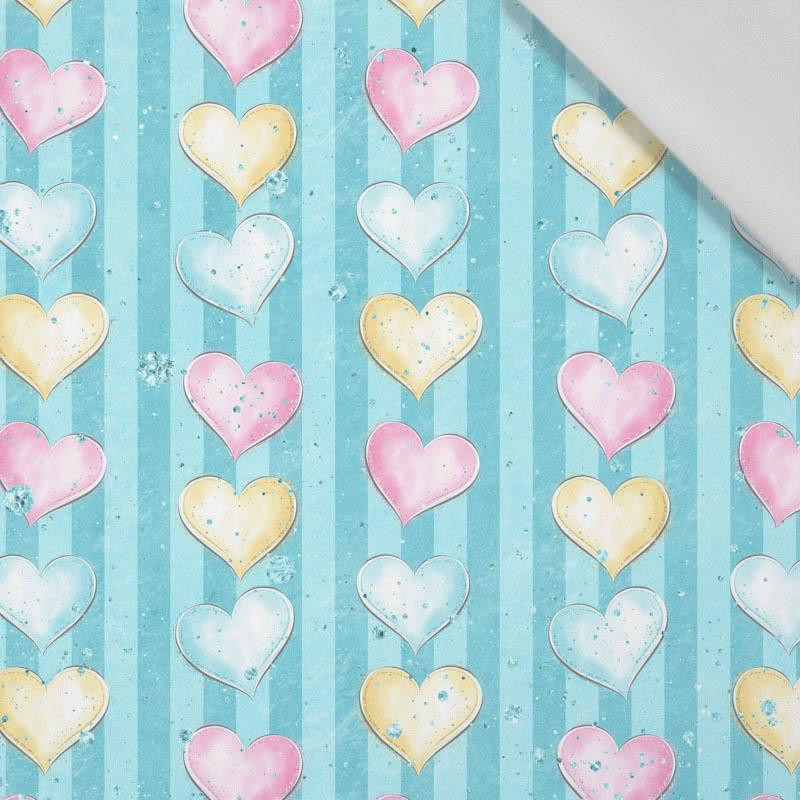 PASTEL HEARTS (WONDERLAND) - Cotton woven fabric