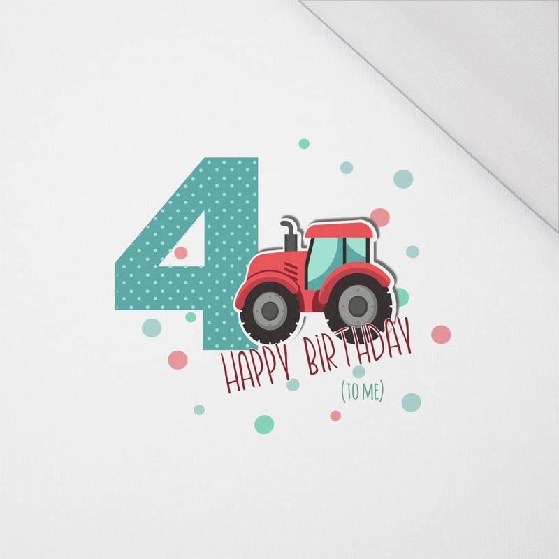 4ST BIRTHDAY / TRACTOR - SINGLE JERSEY PANEL 