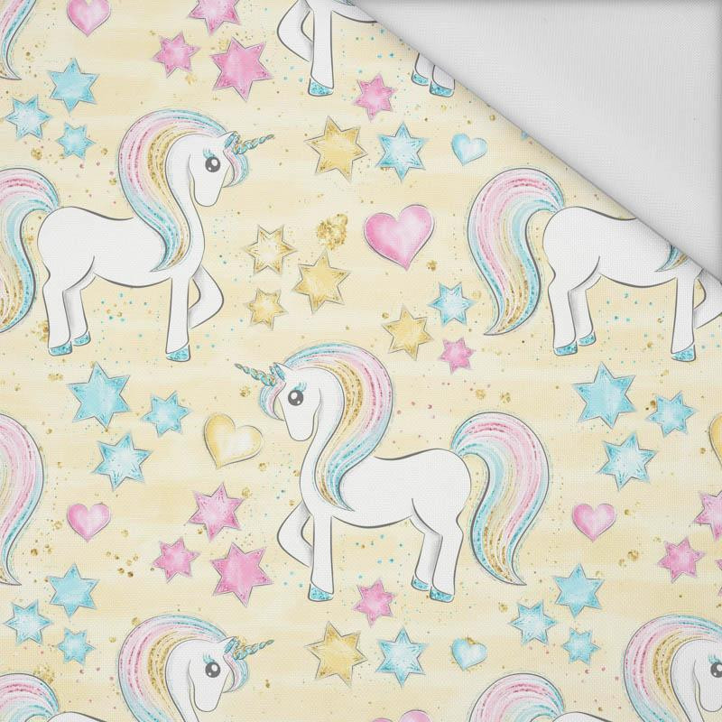 UNICORNS AND STARS (WONDERLAND) - Waterproof woven fabric